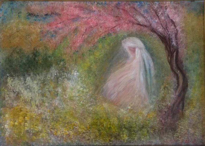 Gabriella Di Serio-peschi-dipinto 50x70 Cod 0630202